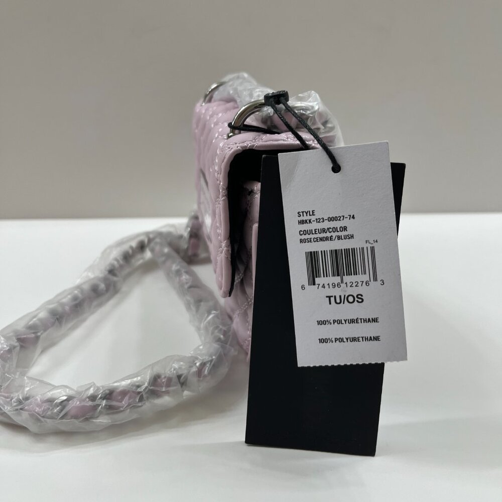 Kendall & Kylie SM Quilted Crossbody Bag In Rose Blush Pink - Chain Strap - NWT - Picture 5 of 9